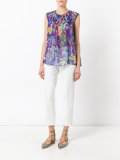 printed silk tank