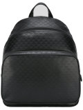 embossed logo pattern backpack 