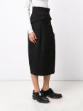 flap pocket long skirt
