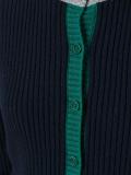 ribbed colour block cardigan 
