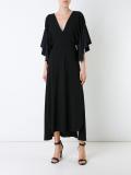 ruffled sleeve dress