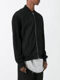 zipped bomber jacket