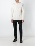 v neck button down shirt