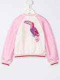 zipped bomber jacket 