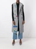 'Splash' sleeveless coat