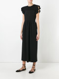 frill sleeve maxi dress 