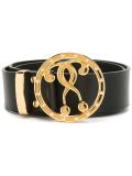 double question mark buckle belt