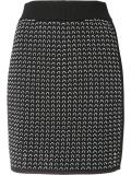 fitted knitted skirt