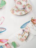 tea cup print shorts