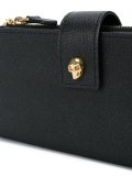 skull detail chain wallet