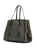 circular pattern perforated tote