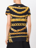 chain print T-shirt