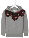 snake print  hoodie 