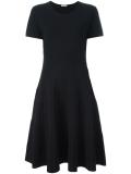 striped faded effect dress
