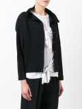 ribbed buttoned jacket
