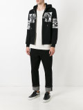 patch hooded sweatshirt