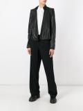 embossed leather jacket