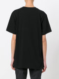 floral embroidered logo T-shirt