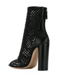 peep toe ankle boots