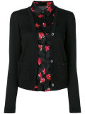 layered effect shirt cardigan