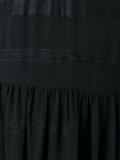 sheer lace insert dress