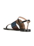 panelled colour block sandals