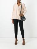 pleated yoke blouse