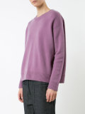 ribbed trim jumper 