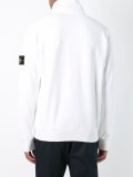 buttoned roll neck pullover
