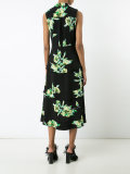 tiered floral print dress