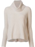 cable knit roll neck jumper