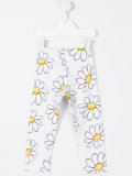 daisy print leggings