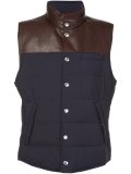 panelled padded gilet