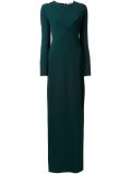 back slit long dress