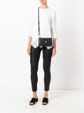 zipped shoulder bag