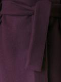 panelled shoulders belted coat