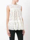 sleeveless lace top