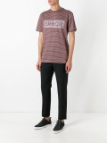 striped panel T-shirt 