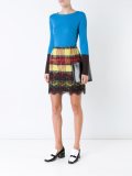 ribbed colour block jumper