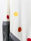 embroidered fringed wide scarf