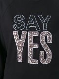 'say yes'镶嵌套头衫