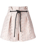 origami pleat cloqué shorts