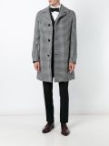 houndstooth single breasted coat