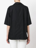 ruffle hem polo shirt