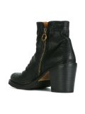 crease effect zip ankle boots