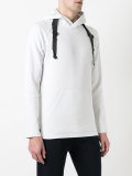 buckle strap hoodie
