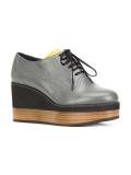 wedge lace-up shoes