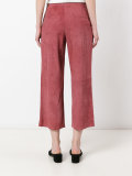 panelled cropped trousers