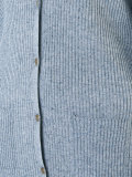ribbed fitted cardigan