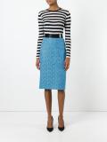 textured pencil skirt